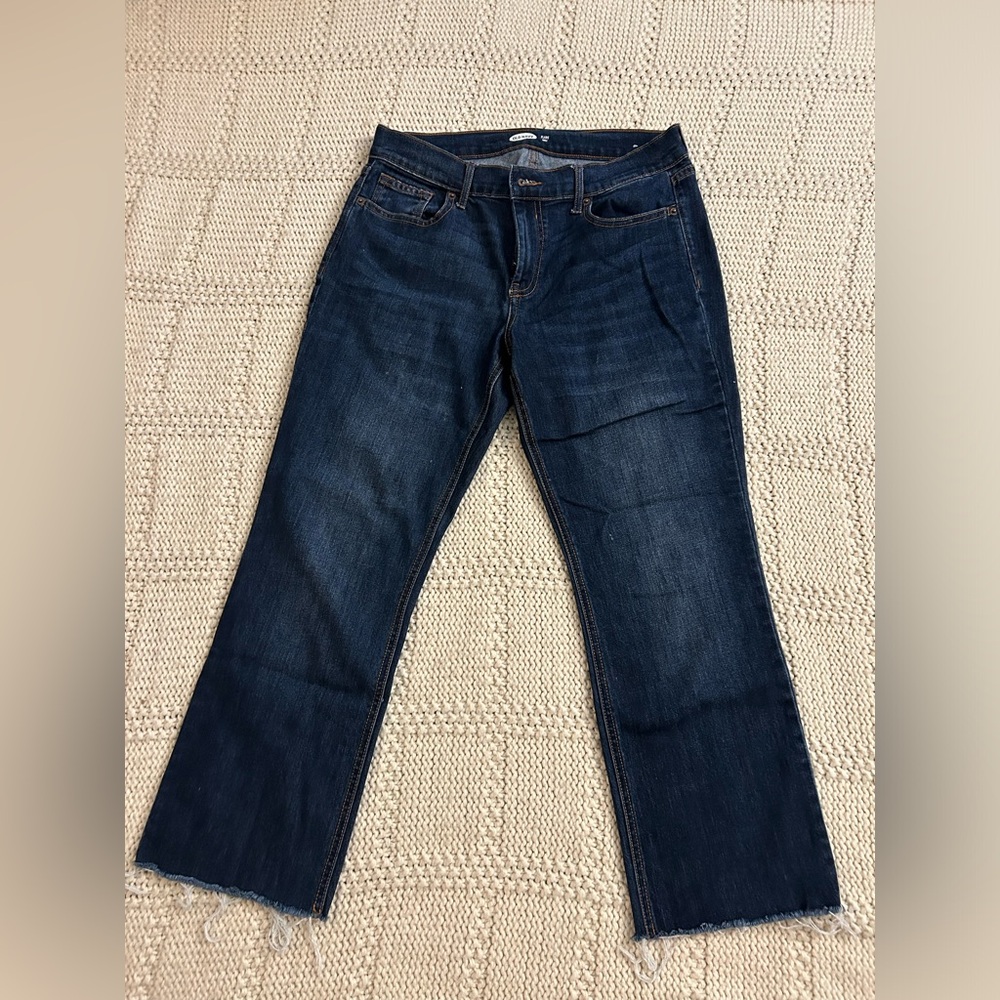 Old Navy Low Rise Dark Wash Flare Jeans